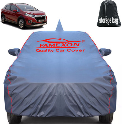 FAMEXON Car Cover For Honda WR-V (With Mirror Pockets)(Grey)