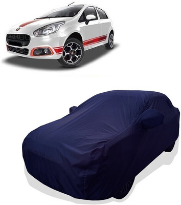 Tricway Car Cover For Fiat Abarth Punto 1.4 T-Jet Petrol (With Mirror Pockets)(Blue)