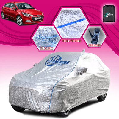 GARREGE Car Cover For Hyundai Elite i20 2020 (With Mirror Pockets)(Silver, Grey, For 2023, 2024 Models)