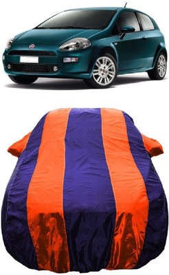 Wegather Car Cover For Fiat Punto Nsplit (With Mirror Pockets)(Orange)
