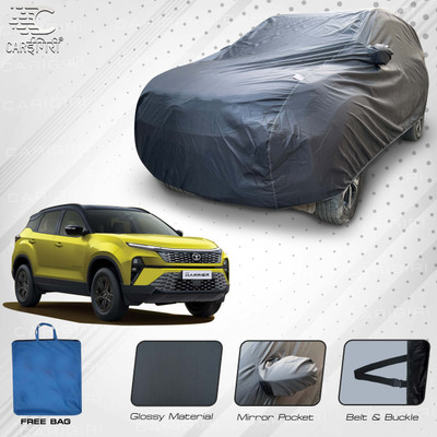 Carigiri Car Cover For Tata Harrier, Harrier XM, Harrier XT, Harrier XZ (With Mirror Pockets)(Grey, For 2023, 2024 Models)
