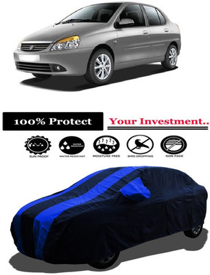 Amexride Car Cover For Tata Indigo eCS LS (With Mirror Pockets)(Multicolor)