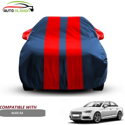 AUTO ALAXON Car Cover For Audi A4 (With Mirror Pockets)(Blue, Red)