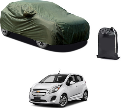 CODOKI Car Cover For Chevrolet Spark (With Mirror Pockets)(Green)