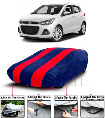 RWT Car Cover For Chevrolet Spark (With Mirror Pockets)(Red, Blue)