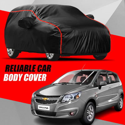 AXLOZ Car Cover For Chevrolet Sail UVA (With Mirror Pockets)(Multicolor)
