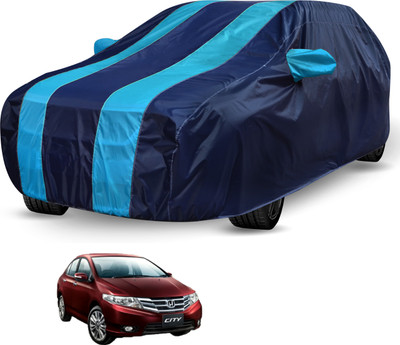 Auto Hub Car Cover For Honda City ZX (With Mirror Pockets)(Blue)