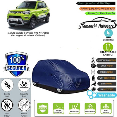 Tamanchi Autocare Car Cover For Maruti Suzuki S-Presso VXI AT Petrol(Blue)