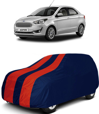 MoTRoX Car Cover For Ford Aspire (Without Mirror Pockets)(Red, Blue)