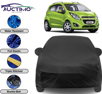 AUCTIMO Car Cover For Chevrolet Beat (With Mirror Pockets)(Multicolor)