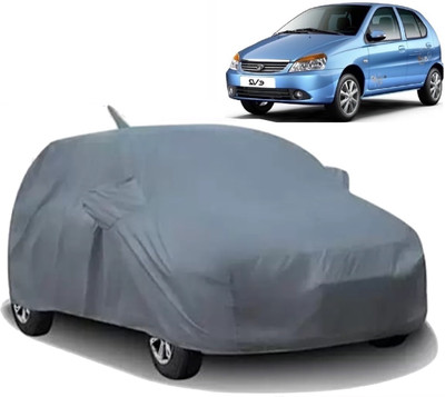 AXLOZ Car Cover For Tata Indica eV2 (With Mirror Pockets)(Grey)