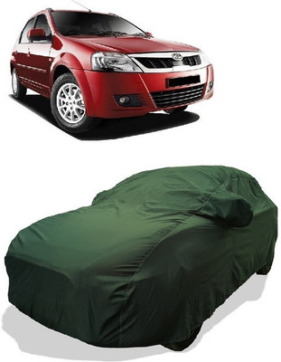 Coxtor Car Cover For Mahindra E Verito D2 Electric (With Mirror Pockets)(Green)