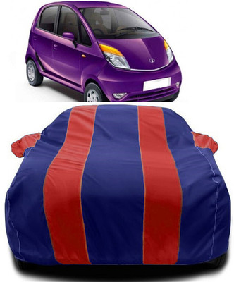 Autoprime Car Cover For Tata Nano LX (With Mirror Pockets)(Red, Blue)