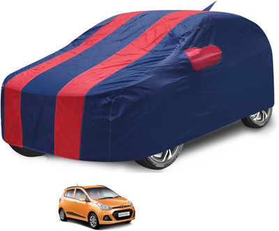 Auto Hub Car Cover For Hyundai Grand i10 (With Mirror Pockets)(Red)