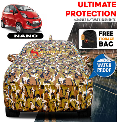 AUTOMOZEXO Car Cover For Tata Nano (With Mirror Pockets)(Multicolor)