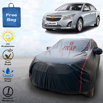 Frap Car Cover For Chevrolet Cruze (With Mirror Pockets)(Black, Red)