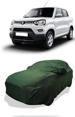 Coxtor Car Cover For Maruti Suzuki S-Presso Vxi Plus (With Mirror Pockets)(Green)