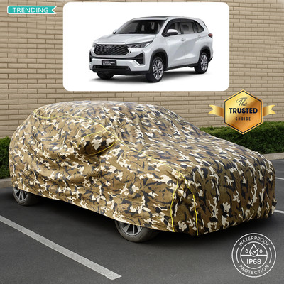CODOKI Car Cover For Toyota Innova 2.0L (With Mirror Pockets)(Yellow, Multicolor)