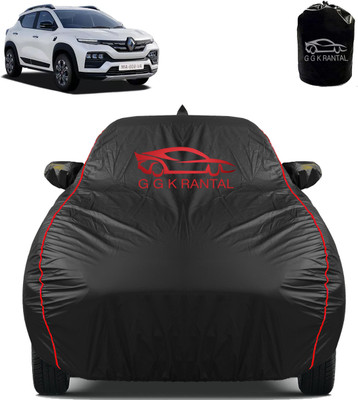 G G K RANTAL Car Cover For Renault Kiger (With Mirror Pockets)(Black)