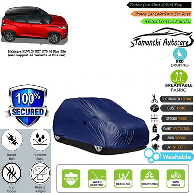 Tamanchi Autocare Car Cover For Mahindra KUV100 NXT D75 K6 Plus 5Str(Blue)
