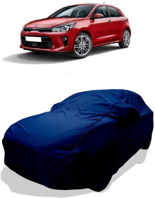 Coxtor Car Cover For Kia Rio (With Mirror Pockets)(Blue)