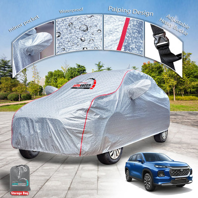 AUTOCOZEN Car Cover For Maruti Grand Vitara (With Mirror Pockets)(Silver)