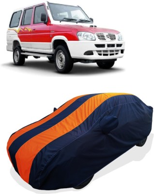 Coxtor Car Cover For ICML Extreme Xciter DI 9Seater BSIII (With Mirror Pockets)(Orange)