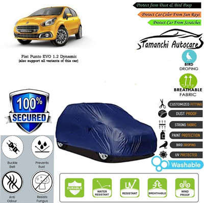 Tamanchi Autocare Car Cover For Fiat Punto EVO 1.2 Dynamic(Blue)