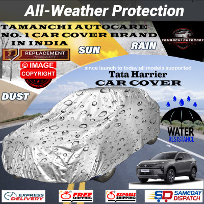 Tamanchi Autocare Car Cover For Tata Harrier(Silver)