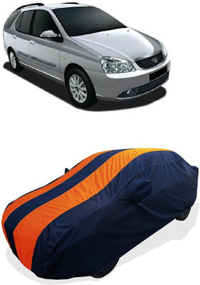 Coxtor Car Cover For Tata Indica Marina (With Mirror Pockets)(Orange)