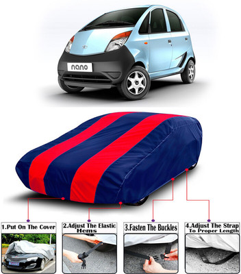 RWT Car Cover For Tata Nano (With Mirror Pockets)(Red, Blue)