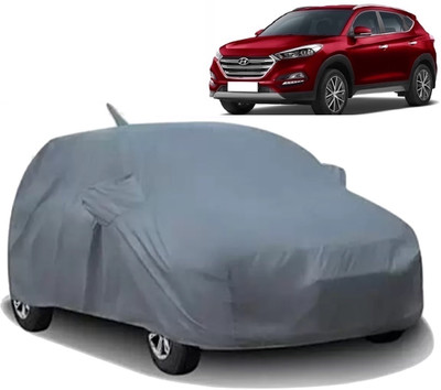 AXLOZ Car Cover For Hyundai Tucson (With Mirror Pockets)(Grey)