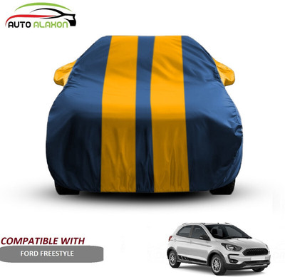 AUTO ALAXON Car Cover For Ford Freestyle (With Mirror Pockets)(Blue, Yellow)
