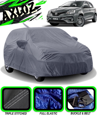 AXLOZ Car Cover For Toyota Etios Liva (With Mirror Pockets)(Grey)