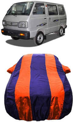 Wegather Car Cover For Maruti Suzuki Omni (With Mirror Pockets)(Orange)