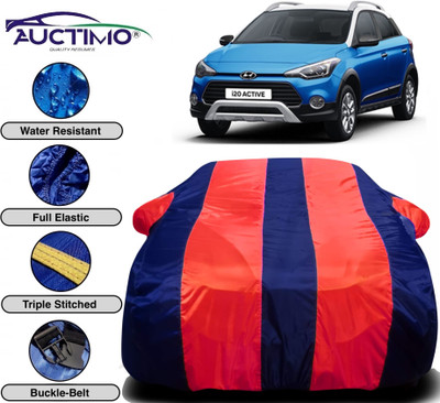 AUCTIMO Car Cover For Hyundai i20 Active (With Mirror Pockets)(Multicolor)