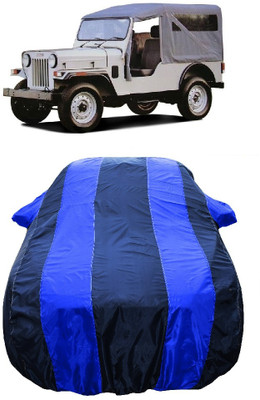 Wegather Car Cover For Mahindra Commander 750 ST (With Mirror Pockets)(Blue)