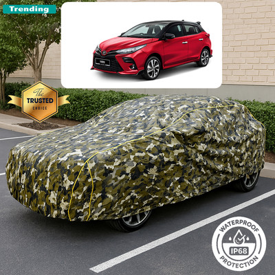 PAGORA Car Cover For Toyota Yaris G (With Mirror Pockets)(Multicolor)