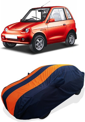 Coxtor Car Cover For Mahindra Reva CNG (With Mirror Pockets)(Orange)
