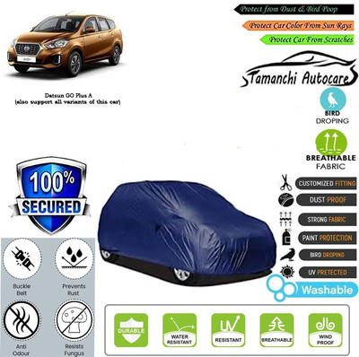 Tamanchi Autocare Car Cover For Datsun GO Plus A(Blue)