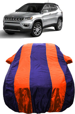 Wegather Car Cover For Jeep Compass 1.4 Limited Option Petrol (With Mirror Pockets)(Orange)