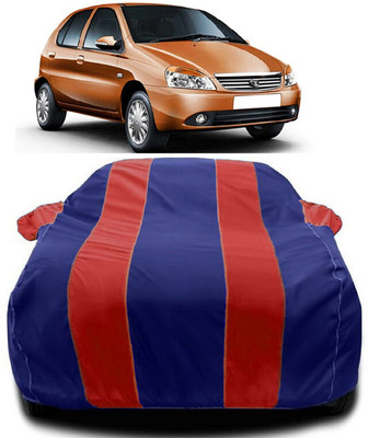 Autoprime Car Cover For Tata Indica DLX (With Mirror Pockets)(Red, Blue)