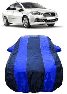 Wegather Car Cover For Fiat Linea Active 1.4L Fire (With Mirror Pockets)(Blue)