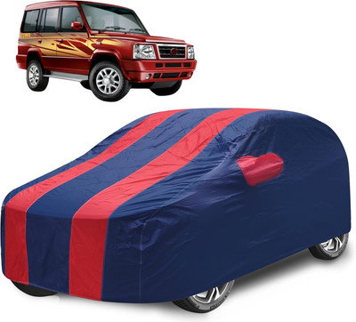Caronix Car Cover For Tata Sumo Gold (With Mirror Pockets)(Red)