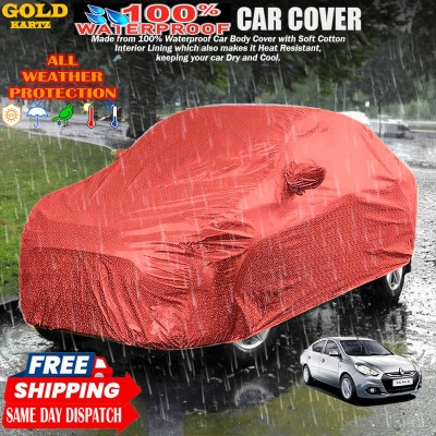 GOLDKARTZ Car Cover For Renault Scala(Red)