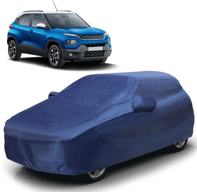 Autofy Car Cover For Tata Punch (With Mirror Pockets)(Blue)