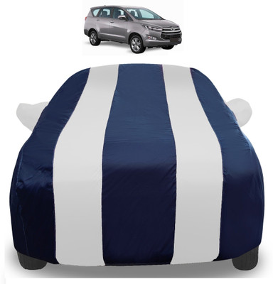 Auto Hub Car Cover For Toyota Innova Crysta (With Mirror Pockets)(Silver)
