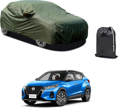 PAGORA Car Cover For Nissan Kicks (With Mirror Pockets)(Green)