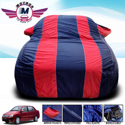 MoTRoX Car Cover For Hyundai Grand i10 (With Mirror Pockets)(Red, Blue)