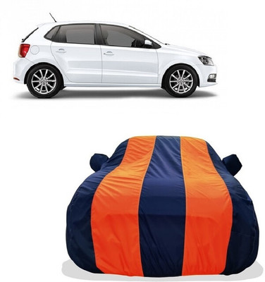 Tricway Car Cover For Volkswagen Polo GT 1.5 TDI Diesel (With Mirror Pockets)(Orange)
